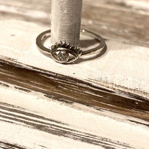 Beautiful Sterling Silver Evil Eye Ring